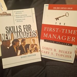 Skills for New Managers and The First-Time Manager Books NEW